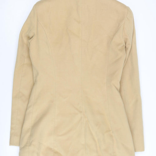 Jacqueline de Yong Women's Beige Coat - Size S, Zip Closure