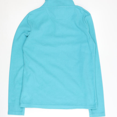 Peter Storm Women's Blue Fleece Pullover 1/4 Zip Sweatshirt Size 12