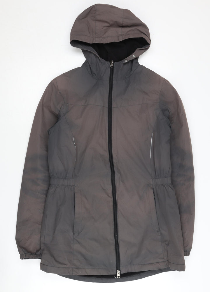 New Balance Women's Grey Hooded Jacket, Size S