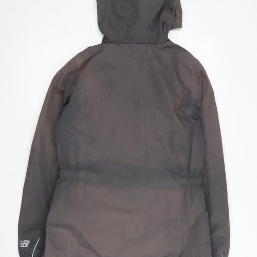 New Balance Women's Grey Hooded Jacket, Size S