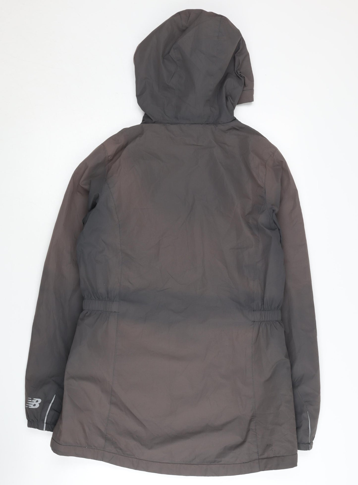 New Balance Women's Grey Hooded Jacket, Size S
