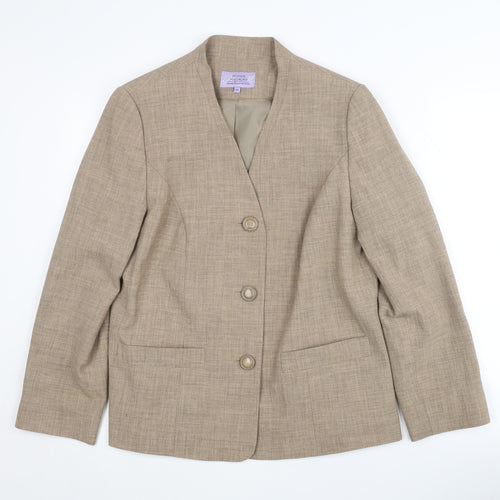 Honor Millburn Women’s Beige Suit Jacket Size 14