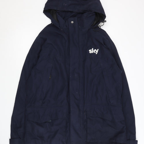 Regatta Men's Blue Hooded Waterproof Parka Jacket M