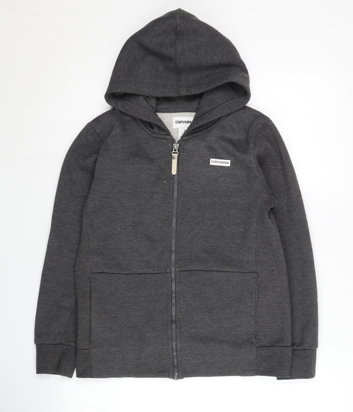 Converse Boys Grey Hoodie M Full Zip Casual