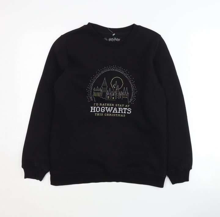 Harry Potter Boys Black Christmas Sweatshirt 11-12 Years