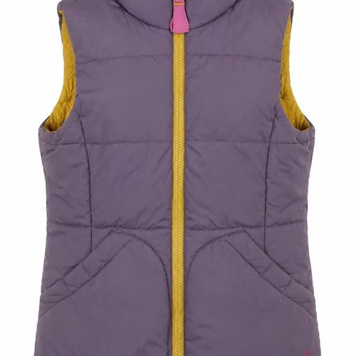 Joules Women's Purple Puffer Waistcoat Size 10 Casual