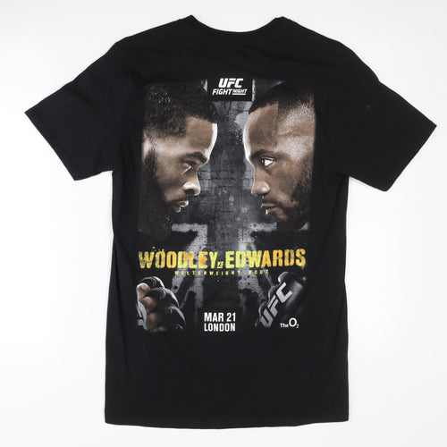 UFC Men's Black Graphic Print T-Shirt M