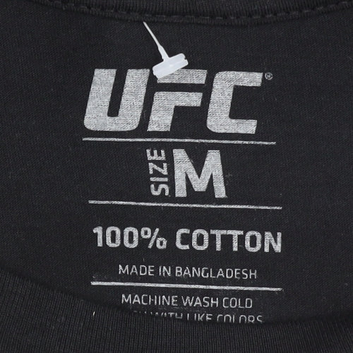 UFC Men's Black Graphic Print T-Shirt M
