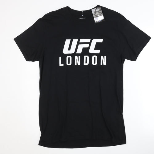 UFC Men's Black Graphic Print T-Shirt M Sports