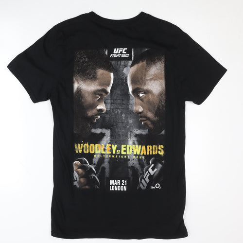 UFC Men's Black Graphic Print T-Shirt M Sports