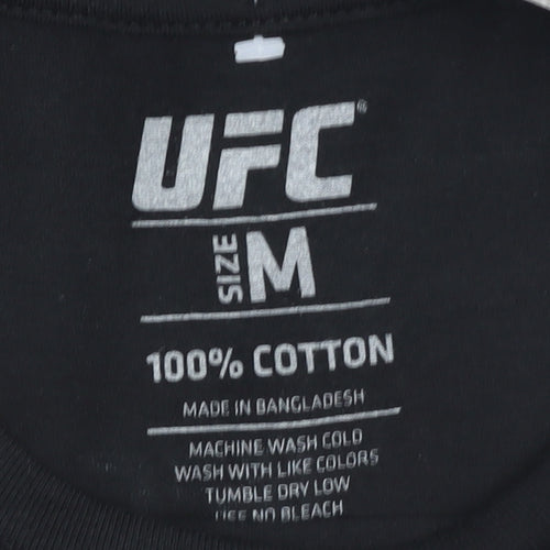 UFC Men's Black Graphic Print T-Shirt M Sports