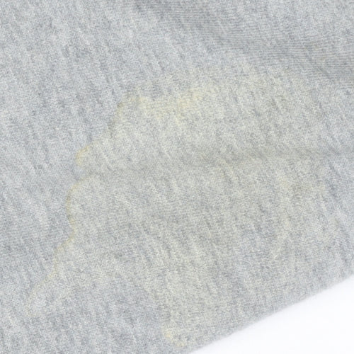 Tommy Hilfiger Men's Grey Logo Sweatshirt, S, Pullover, Cotton