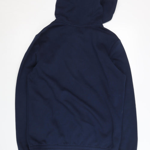 Adidas Boys' Blue Full Zip Hoodie, Age 13-14, Casual Wear