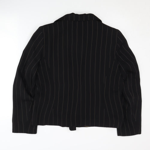 KappAhl Women’s Black Pinstripe Blazer Size 14