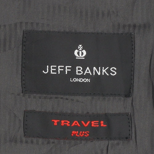Jeff Banks Men’s Grey Blazer Regular Fit 44
