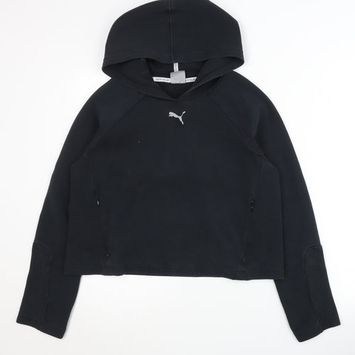 Puma Women's Black Medium Pullover Hoodie, Size 12