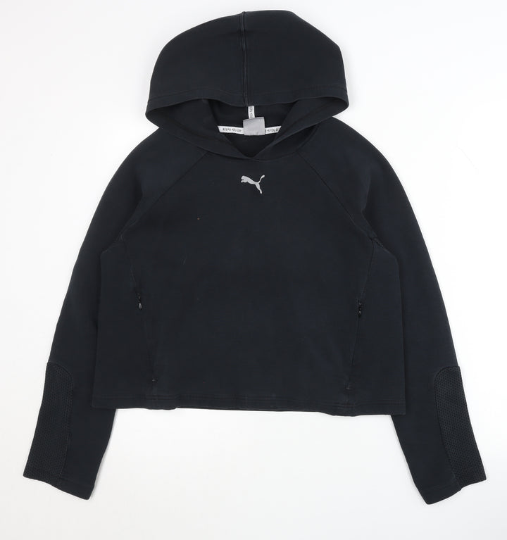 Puma Women's Black Medium Pullover Hoodie, Size 12