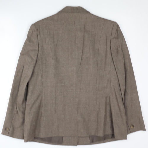 Eastex Women's Brown Blazer Size 16, Classic Two-Button