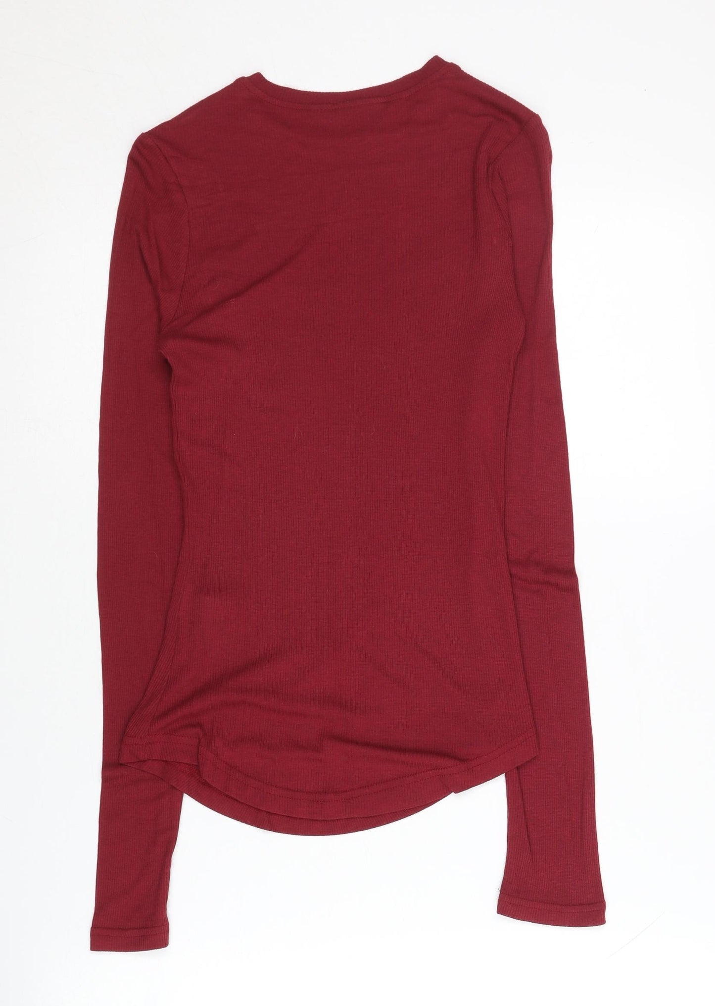 Harry Potter Women's Red Knit Long Sleeve T-Shirt Size 8