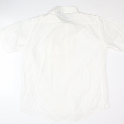 Viyella Men's White XL Short Sleeve Button-Up Shirt