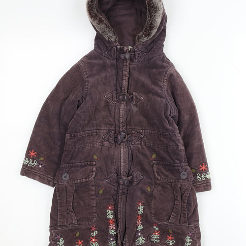 Rocha John Rocha Girls Brown Duffle Coat 3 Years
