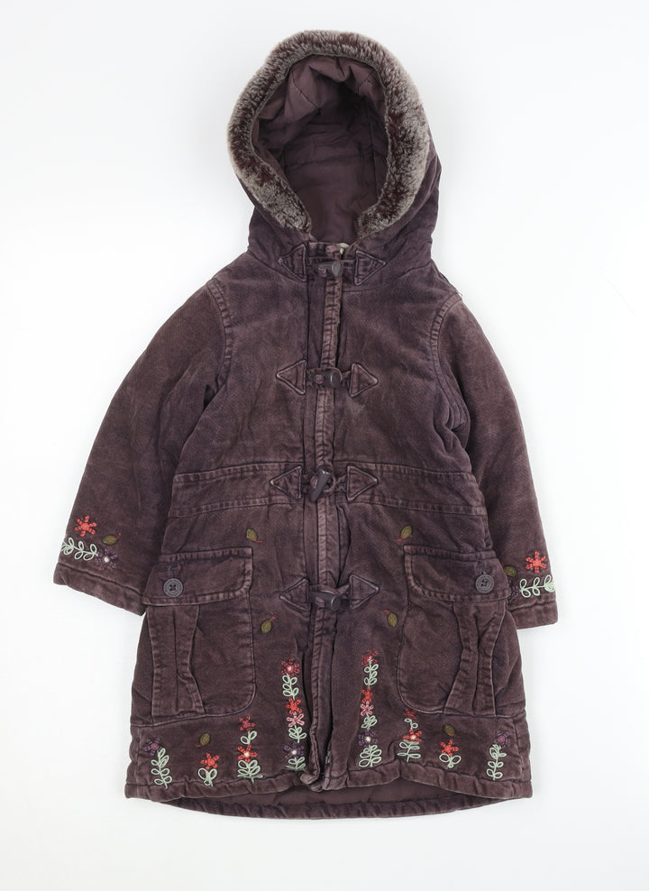 Rocha John Rocha Girls Brown Duffle Coat 3 Years