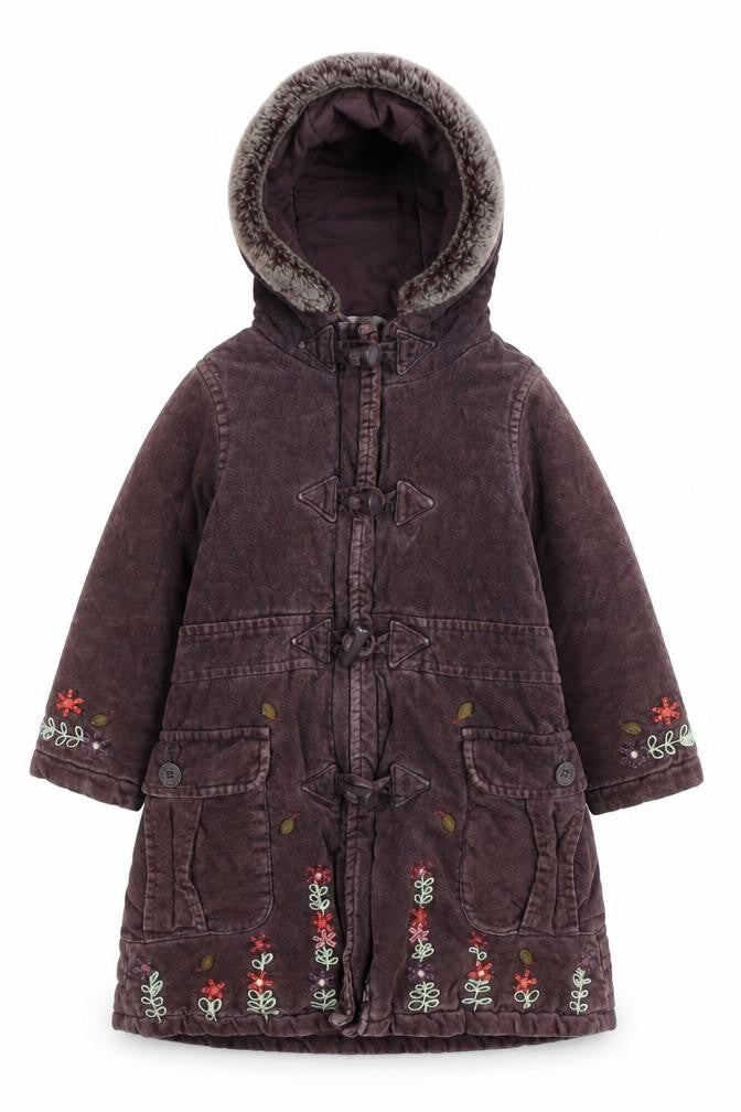 Front view of RJR.John Rocha girls’ brown duffle coat 3 years