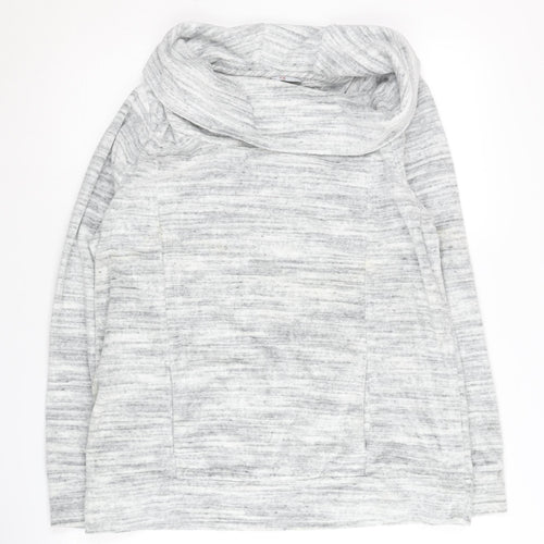 Tommy Hilfiger Women's Grey Pullover Hoodie, Size L