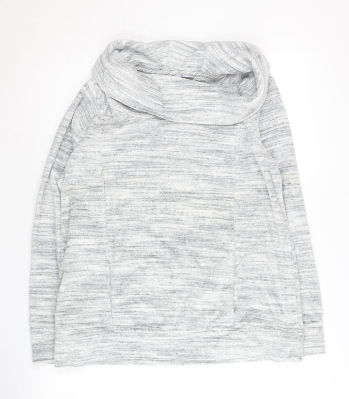 Tommy Hilfiger Women's Grey Pullover Hoodie, Size L