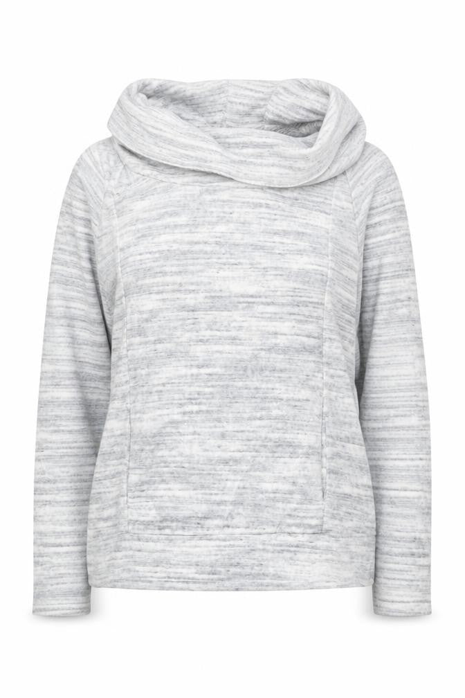 Front view of Tommy Hilfiger Women's Grey Pullover Hoodie, size L