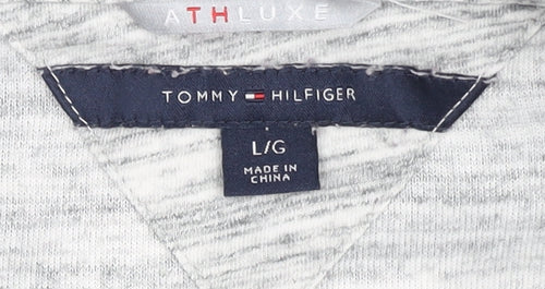 Tommy Hilfiger Women's Grey Pullover Hoodie, Size L