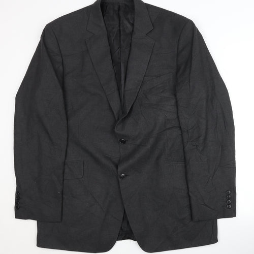 Dehavilland Men's Grey Blazer, 44 Long, Business Jacket