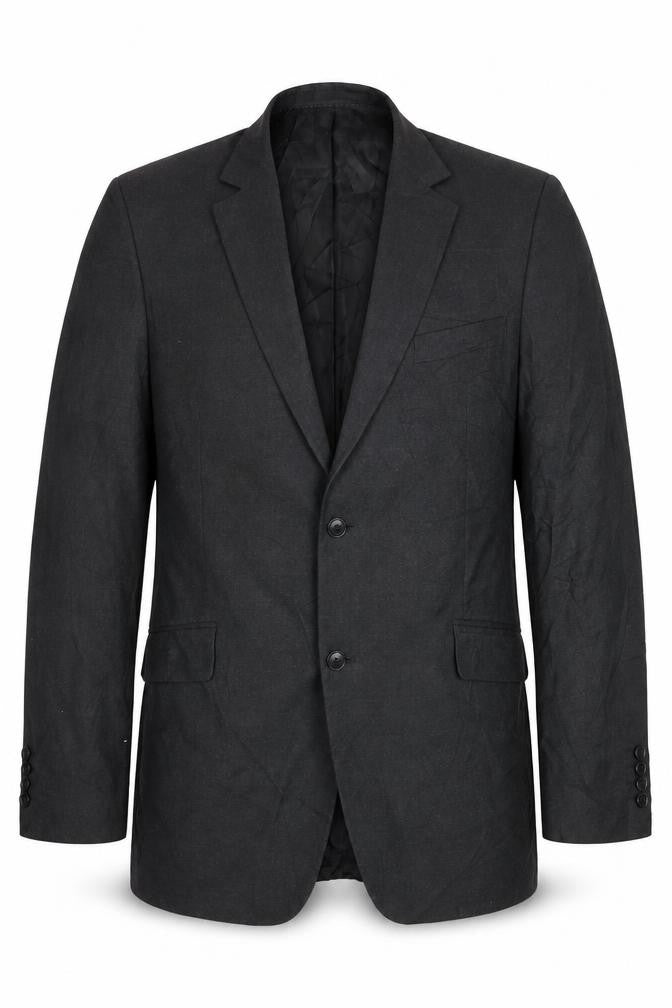 Front view of Dehavilland Men's Grey Blazer, 44 Long, Business Jacket