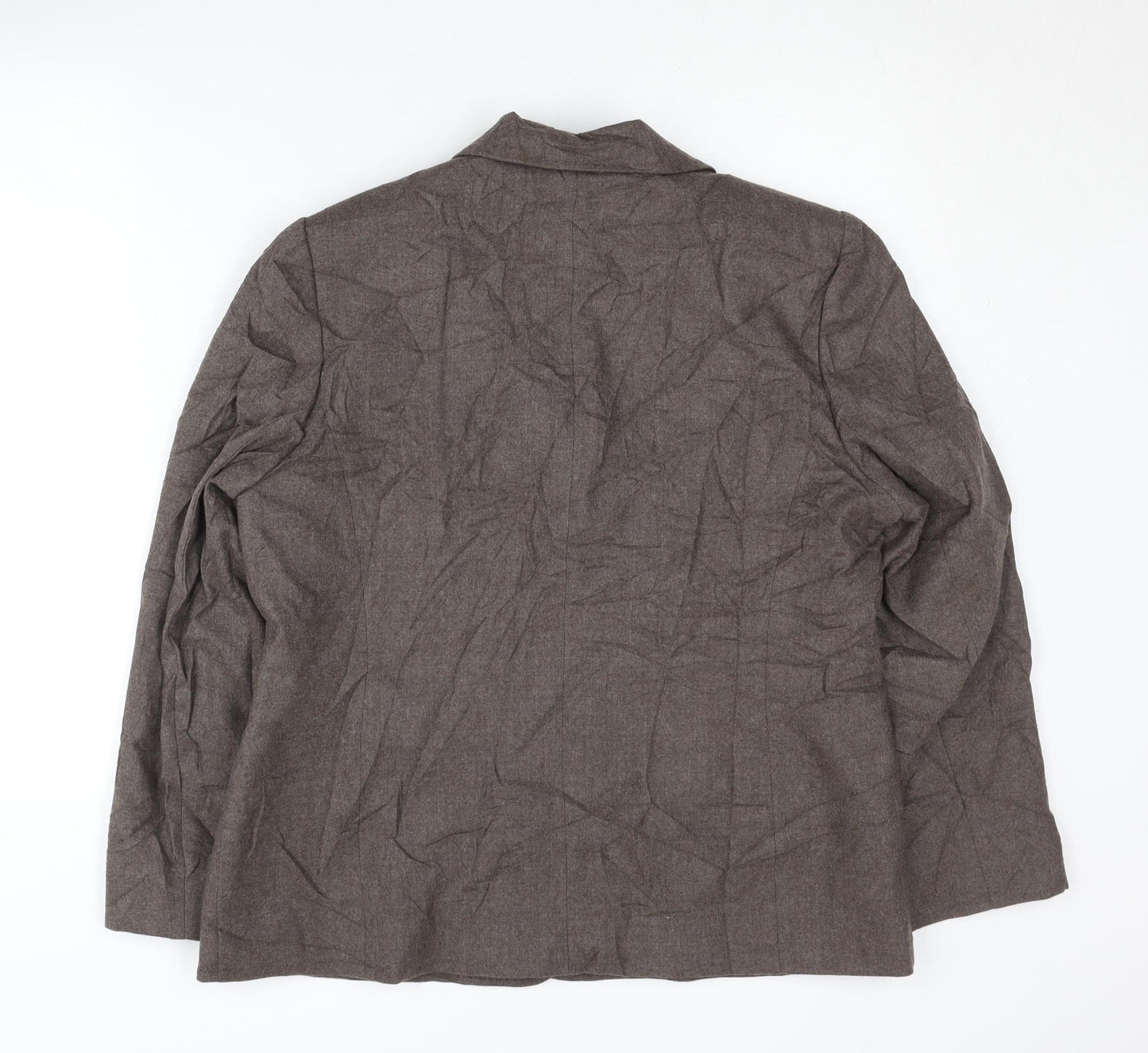 Eastex Women's Brown Wool Blend Blazer Size 14