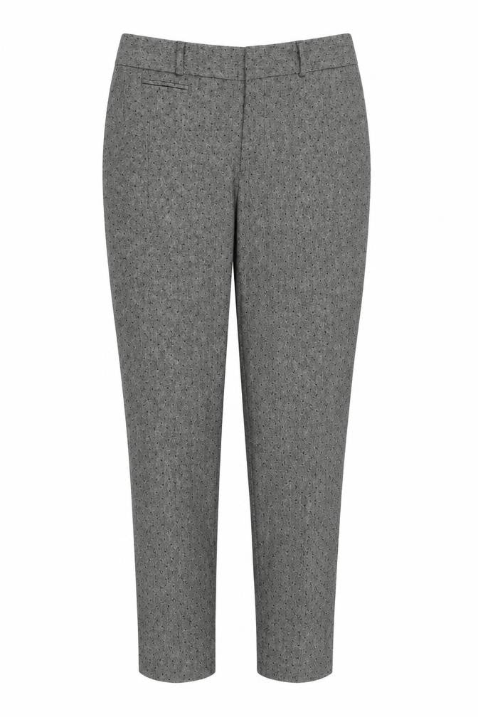 Front view of Banana Republic Women's Grey Wool Trousers, size 6