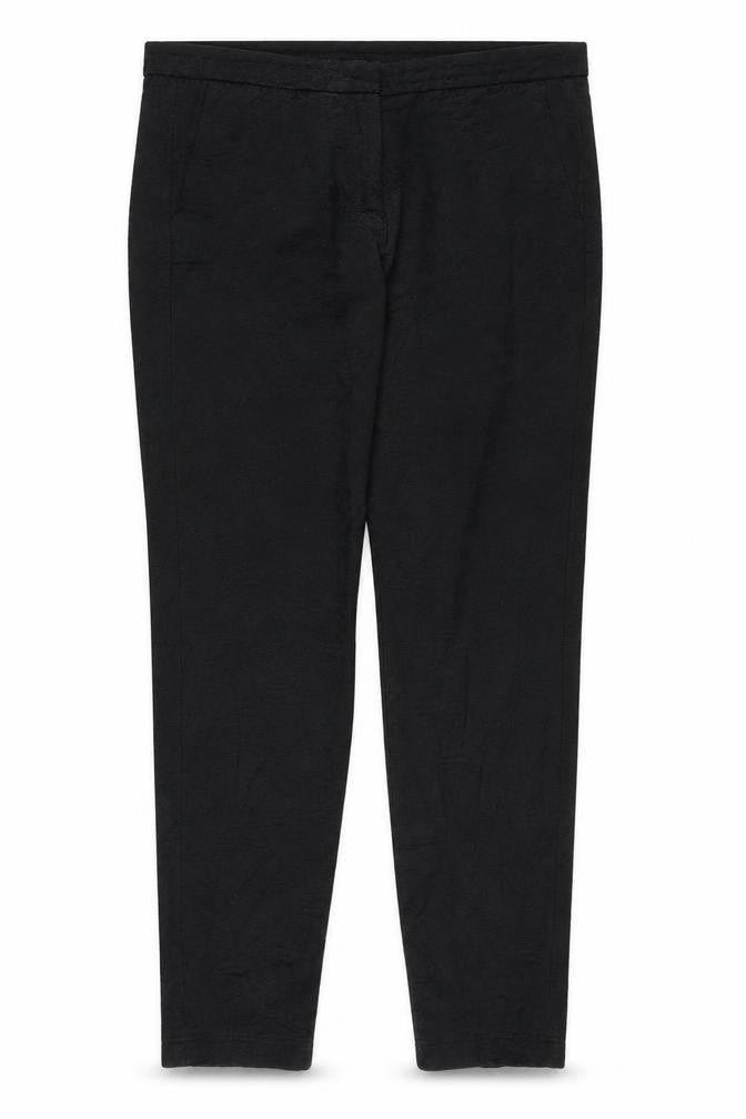 Front view of Elements Women's Black Trousers, size 10, Cotton Blend