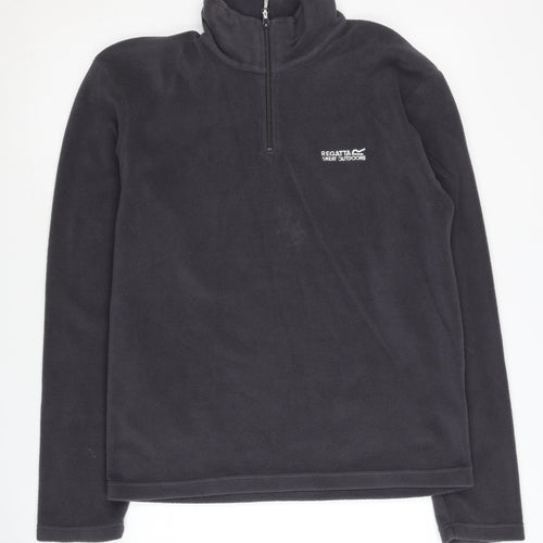 Regatta Men's Black High Neck Pullover Sweatshirt S