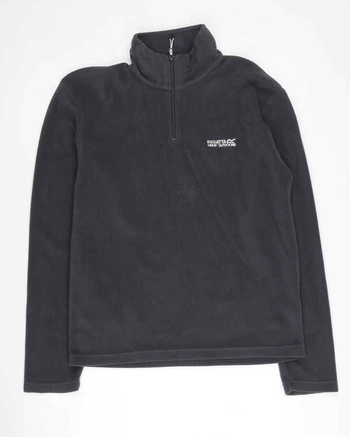 Regatta Men's Black High Neck Pullover Sweatshirt S