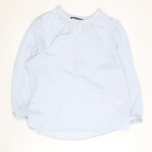 DKNY Jeans Women's Blue Blouse, L, Casual Chic
