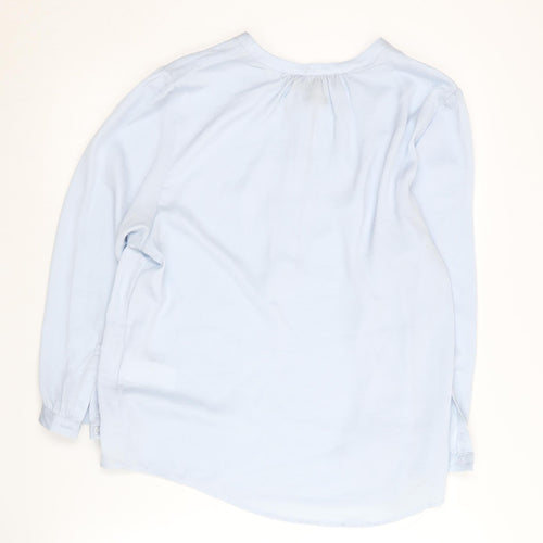 DKNY Jeans Women's Blue Blouse, L, Casual Chic