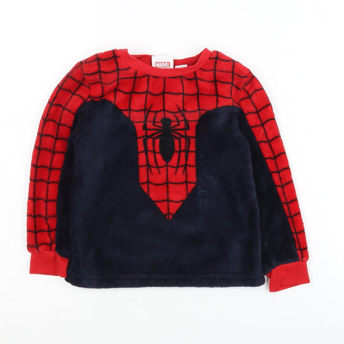 Marvel Spider-Man Boys Red Fleece Top 3-4 Years
