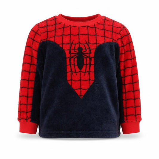 Marvel Spider-Man Boys Red Fleece Top 3-4 Years
