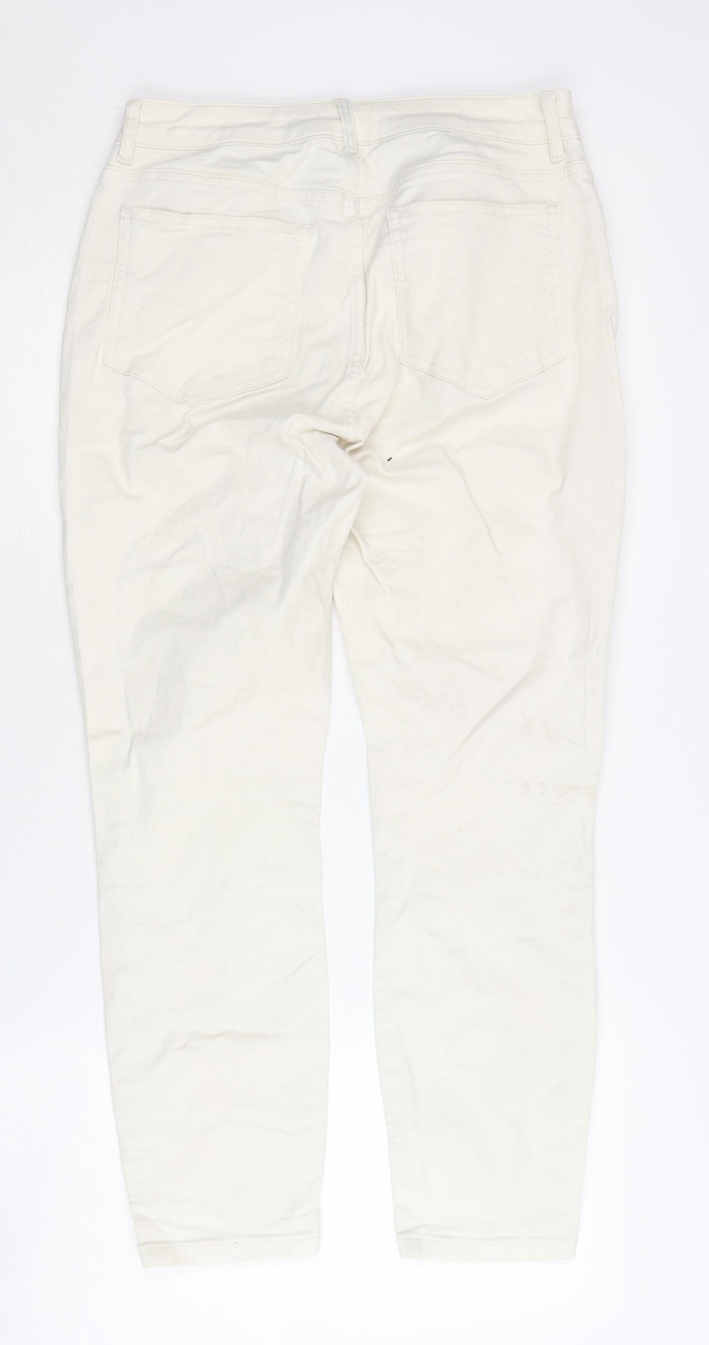 Boden Women's Ivory Jeans Size 12 Long