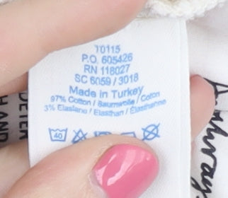 Boden Women's Ivory Jeans Size 12 Long