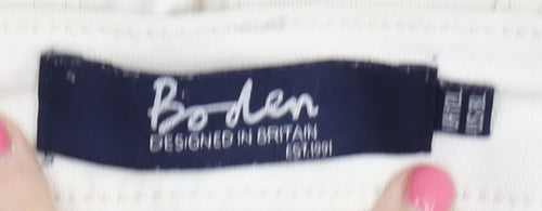Boden Women's Ivory Jeans Size 12 Long
