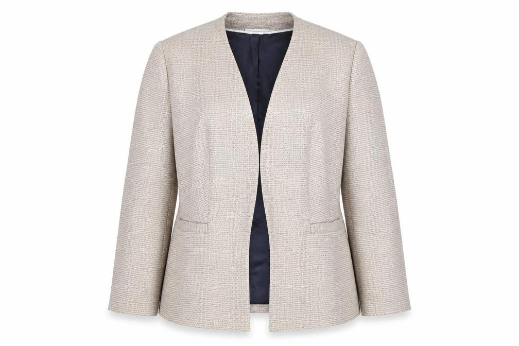 Front view of Windsmoor Beige Women's Blazer UK 14