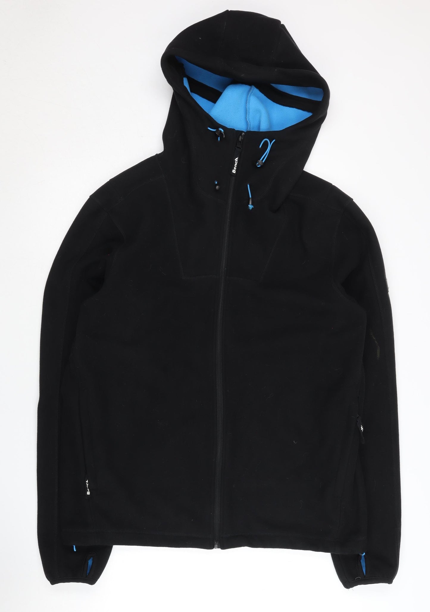 Bench Men's XL Black Hooded Jacket with Logo