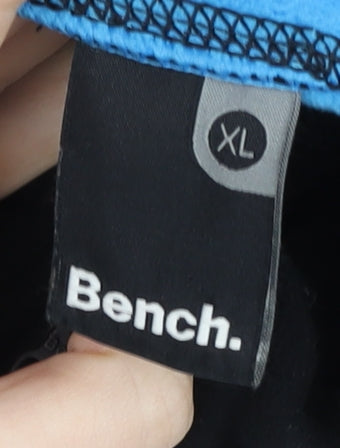 Bench Men's XL Black Hooded Jacket with Logo