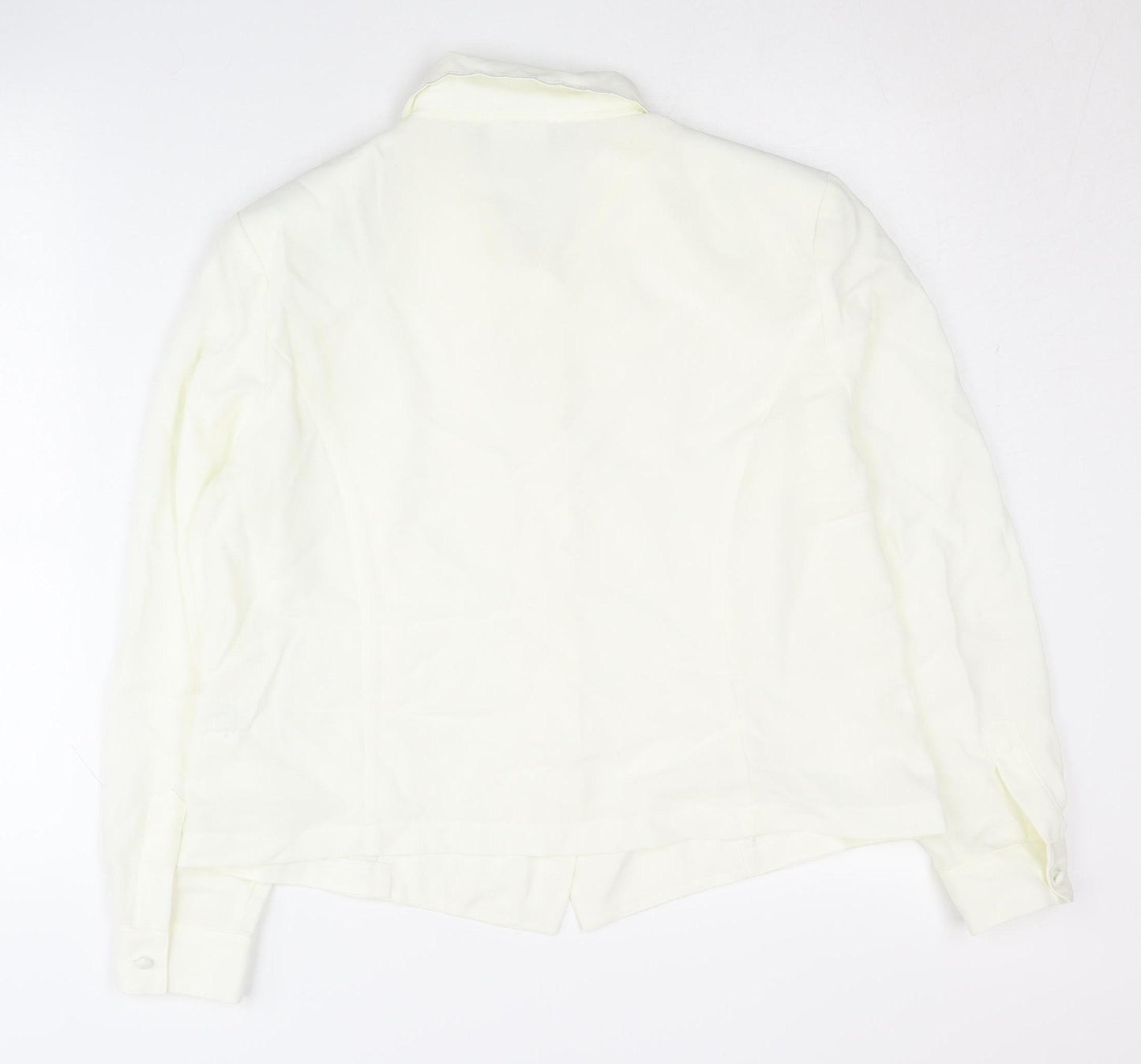 Eastex Women’s White Long Sleeve Embroidered Blouse