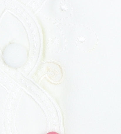 Eastex Women’s White Long Sleeve Embroidered Blouse